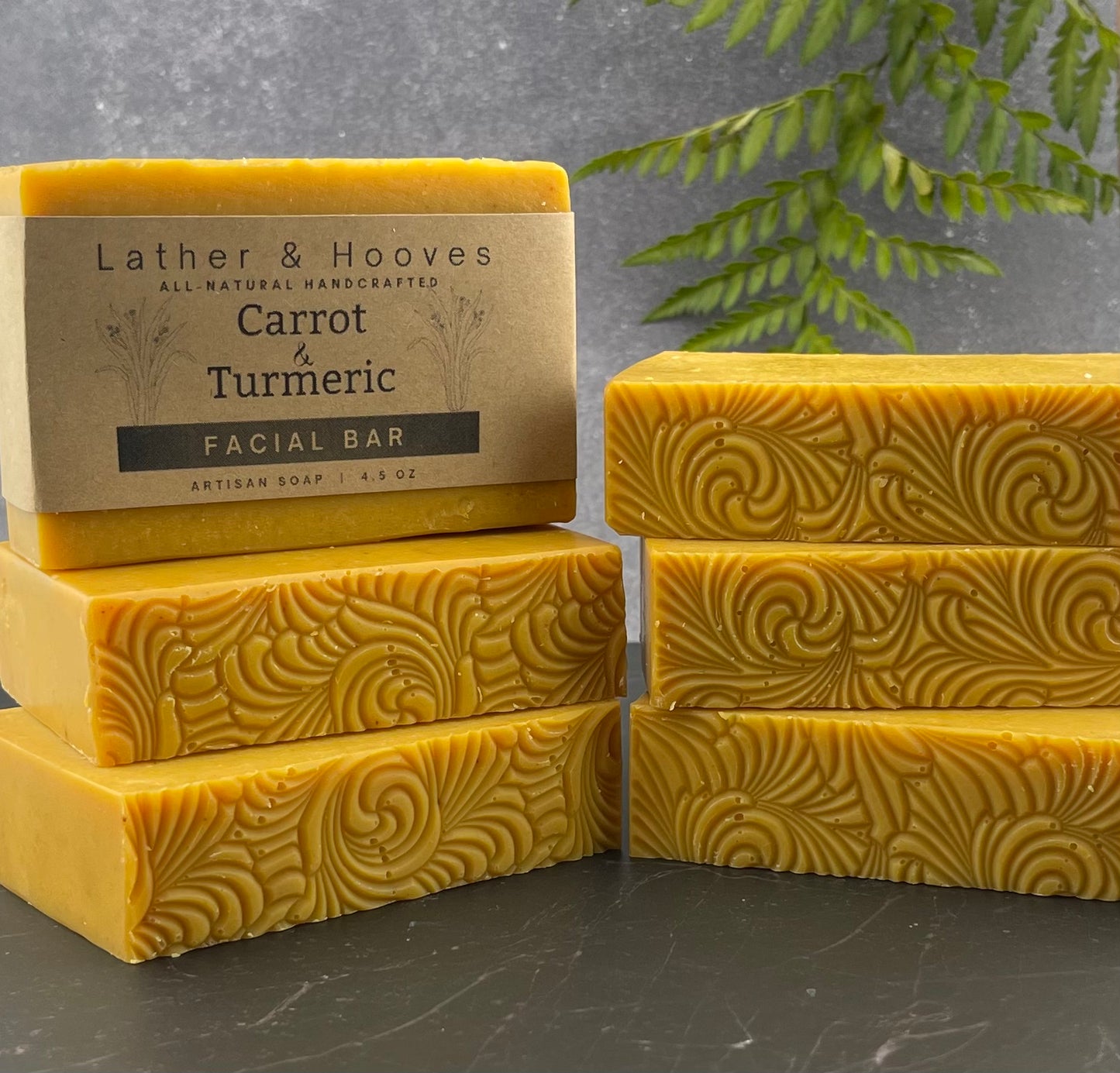 Carrot & Turmeric Face Soap - A golden glow for your skin — simple, natural, and farm-fresh.