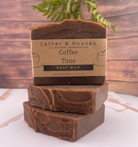 Coffee Time - A warm, rustic coffee bar that gently exfoliates and leaves skin soft, smooth, and refreshed.