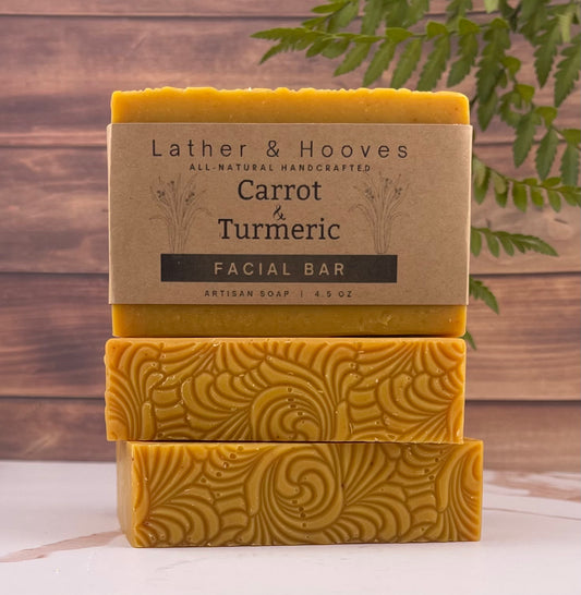 Carrot & Turmeric Face Soap - A golden glow for your skin — simple, natural, and farm-fresh.