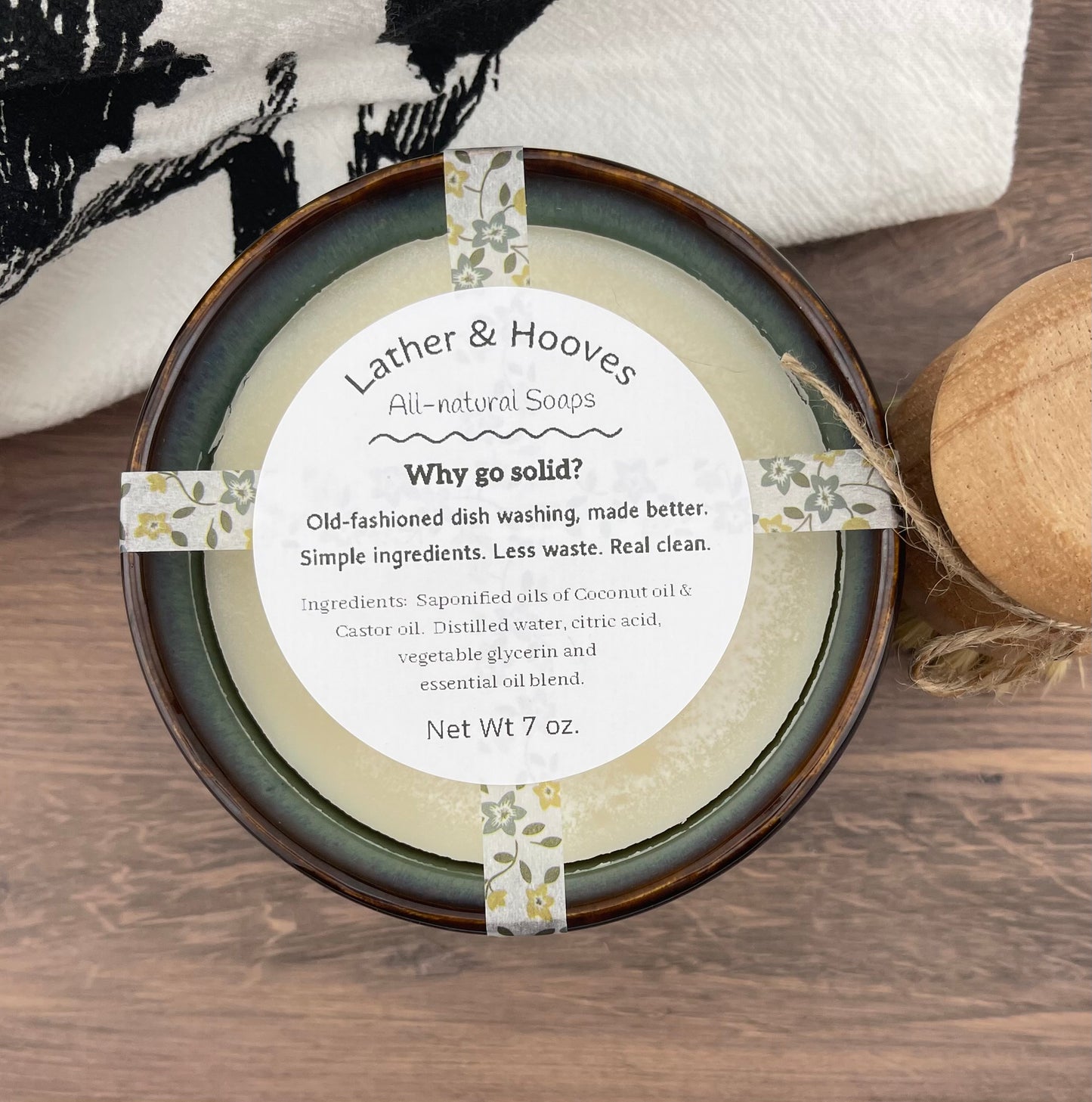 Rustic Solid Dish Soap