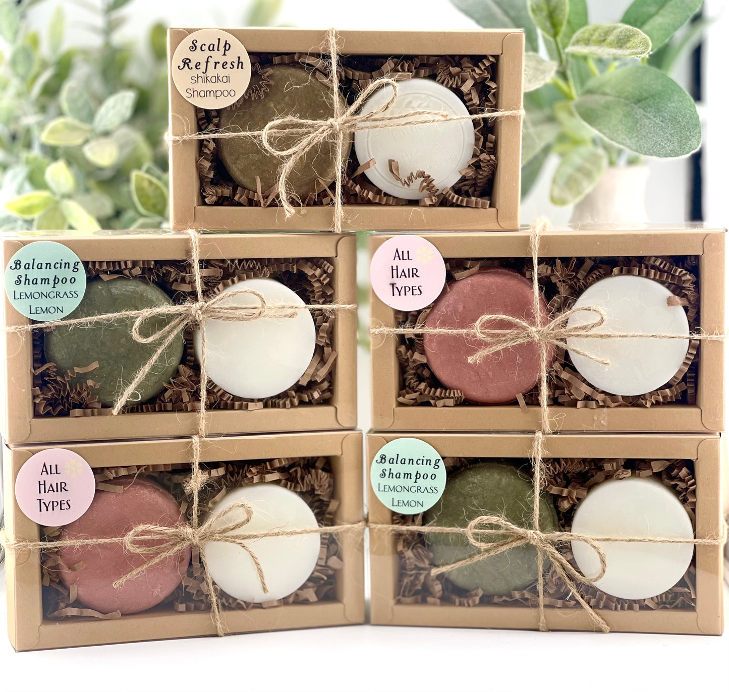 Natural Shampoo & Conditioner Bar Set – Complete Eco-Friendly Hair Care Routine