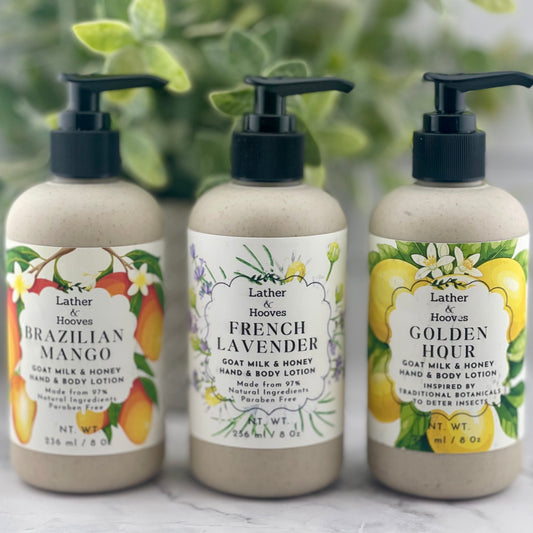8 ounce - Hand and Body Goat Milk & Honey Lotion |